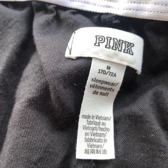 PINK Black Sleep Shorts Medium - Picture 2 of 8